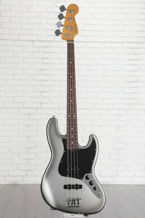  Fender American Professional II Jazz Bass - Mercury with Rosewood Fingerboard Demo