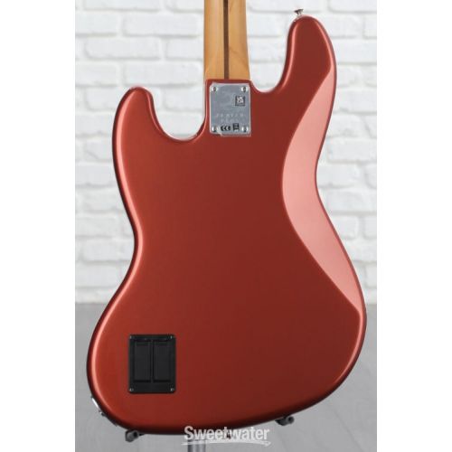  Fender Player Plus Active Jazz Bass - Aged Candy Apple Red with Maple Fingerboard