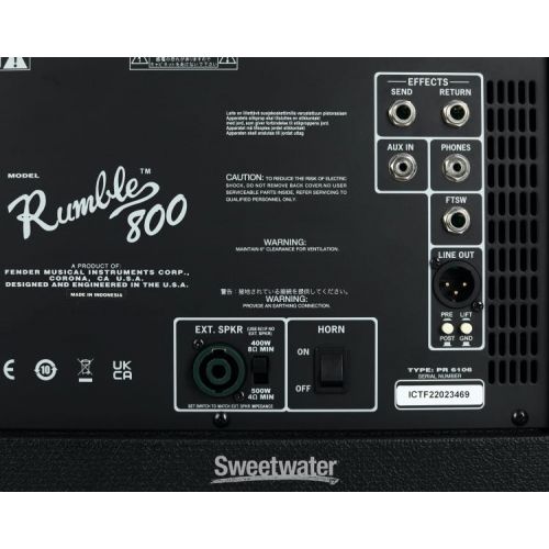  Fender Rumble 800 2x10