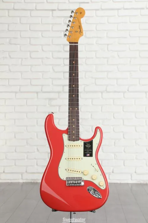  Fender American Vintage II 1961 Stratocaster Electric Guitar - Fiesta Red Demo
