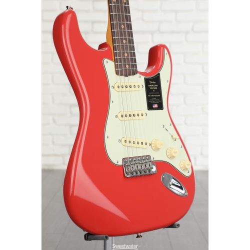  Fender American Vintage II 1961 Stratocaster Electric Guitar - Fiesta Red Demo