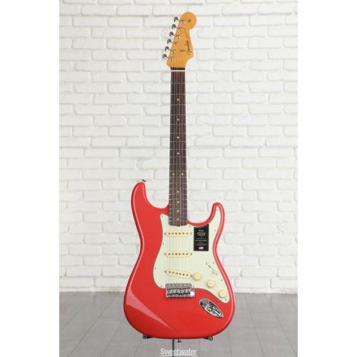  Fender American Vintage II 1961 Stratocaster Electric Guitar - Fiesta Red Demo