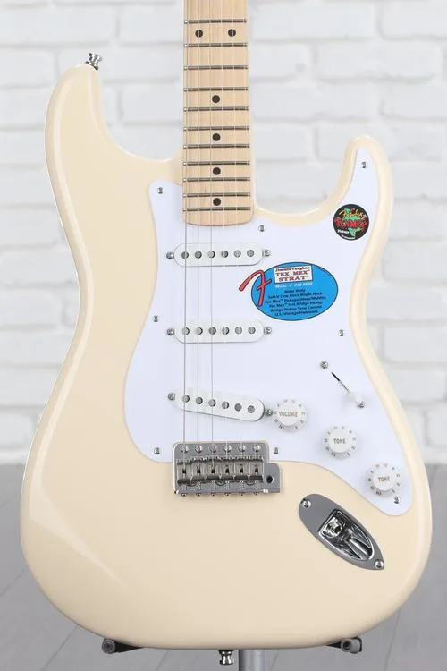 Fender Jimmie Vaughan Tex-Mex Stratocaster - Olympic White with Maple Fingerboard