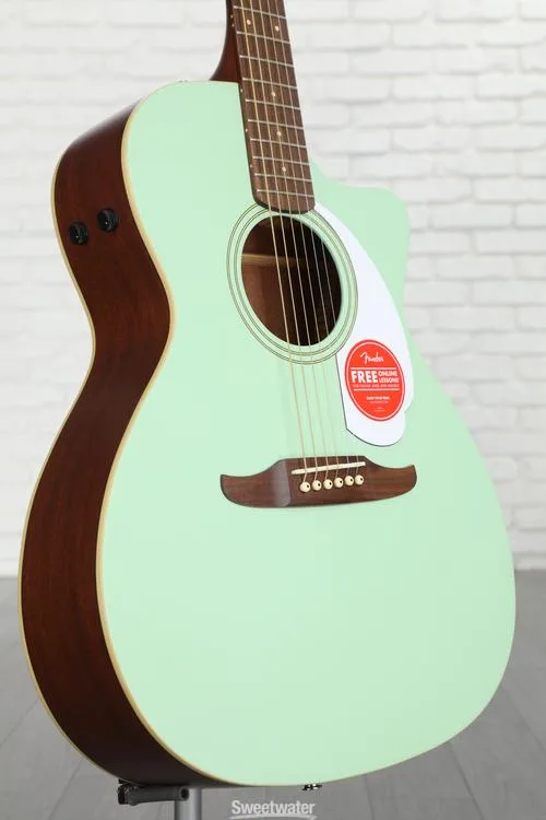 Fender Newporter Player Acoustic-electric Guitar - Surf Green