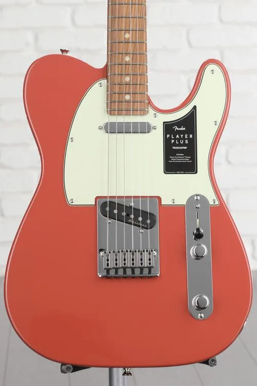 Fender Player Plus Telecaster Solidbody Electric Guitar - Fiesta Red with Pau Ferro Fingerboard