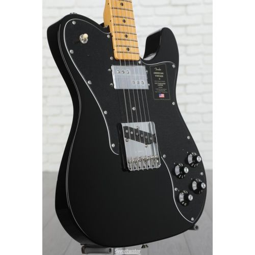  Fender American Vintage II 1977 Telecaster Custom Electric Guitar - Black