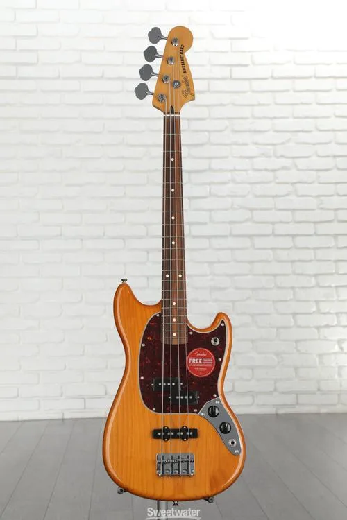  Fender Player Mustang Bass PJ - Aged Natural Demo