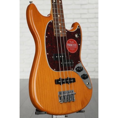  Fender Player Mustang Bass PJ - Aged Natural Demo