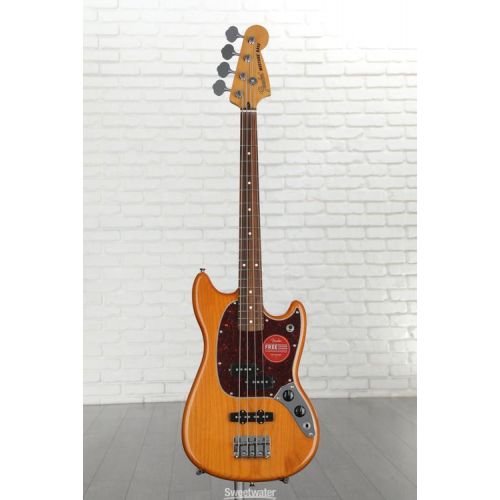  Fender Player Mustang Bass PJ - Aged Natural Demo