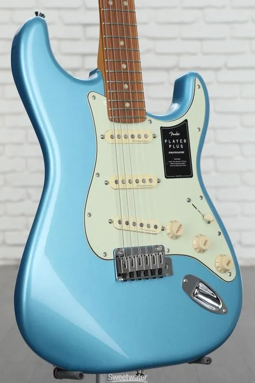  Fender Player Plus Stratocaster Electric Guitar - Opal Spark with Pau Ferro Fingerboard