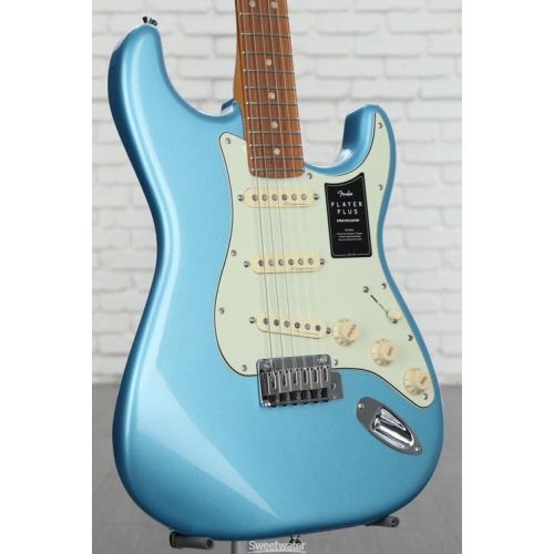  Fender Player Plus Stratocaster Electric Guitar - Opal Spark with Pau Ferro Fingerboard