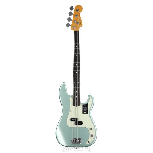  Fender American Professional II Precision Bass - Mystic Surf Green with Rosewood Fingerboard Demo