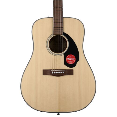  Fender CD-60S Dreadnought Acoustic Guitar with Gig Bag- Natural