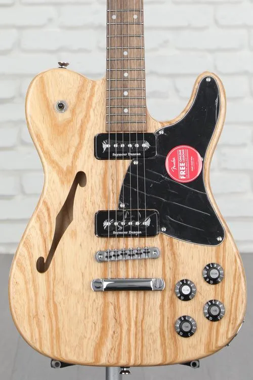 Fender Jim Adkins JA-90 Telecaster Thinline Semi-hollowbody Electric Guitar - Natural with Indian Laurel Fingerboard