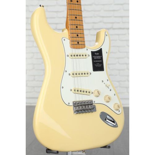  Fender Vintera II '70s Stratocaster Electric Guitar - Vintage White with Maple Fingerboard