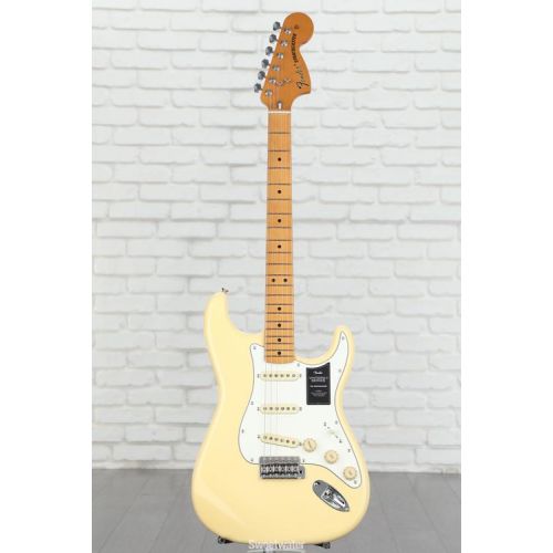  Fender Vintera II '70s Stratocaster Electric Guitar - Vintage White with Maple Fingerboard