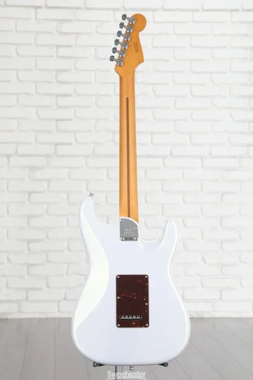  Fender American Ultra Stratocaster Left-handed - Arctic Pearl with Rosewood Fingerboard