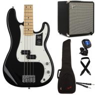 Fender Player Precision Bass and Rumble 100 Combo Amp Essentials Bundle