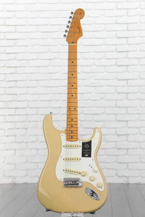  Fender American Vintage II 1957 Stratocaster Electric Guitar - Vintage Blonde Demo