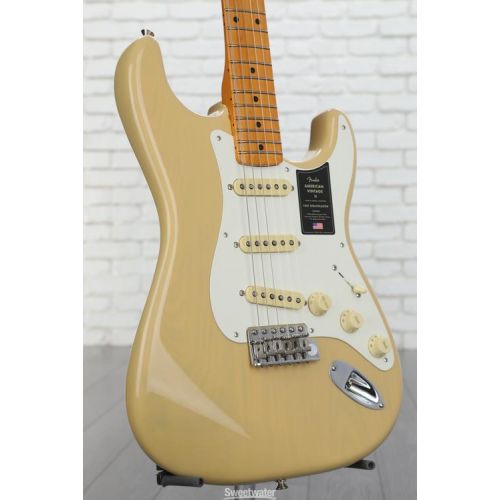  Fender American Vintage II 1957 Stratocaster Electric Guitar - Vintage Blonde Demo