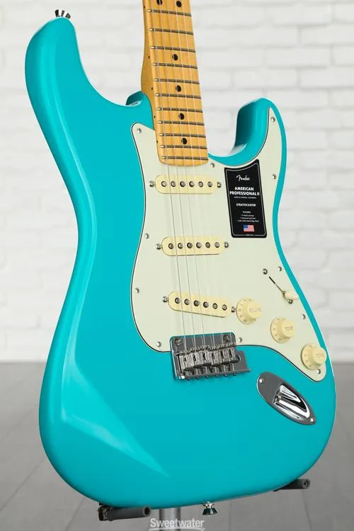  Fender American Professional II Stratocaster - Miami Blue with Maple Fingerboard