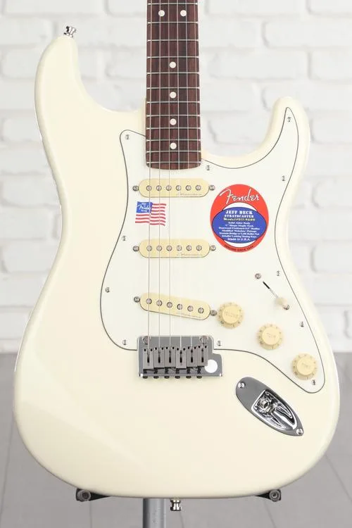 Fender Jeff Beck Stratocaster - Olympic White with Rosewood Fingerboard