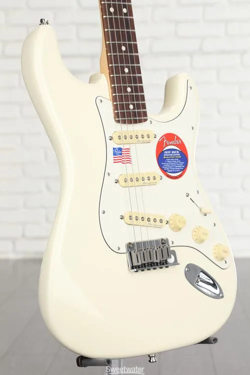  Fender Jeff Beck Stratocaster - Olympic White with Rosewood Fingerboard