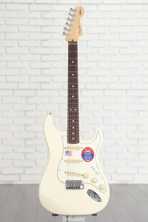  Fender Jeff Beck Stratocaster - Olympic White with Rosewood Fingerboard