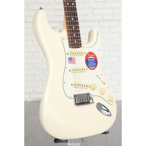  Fender Jeff Beck Stratocaster - Olympic White with Rosewood Fingerboard