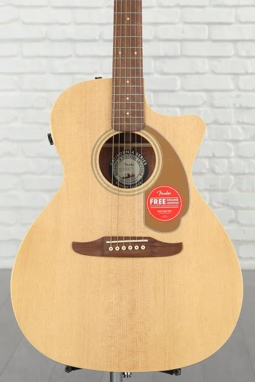  Fender Newporter Player Acoustic-electric Guitar - Natural Sapele