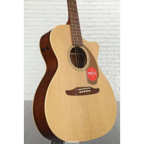  Fender Newporter Player Acoustic-electric Guitar - Natural Sapele