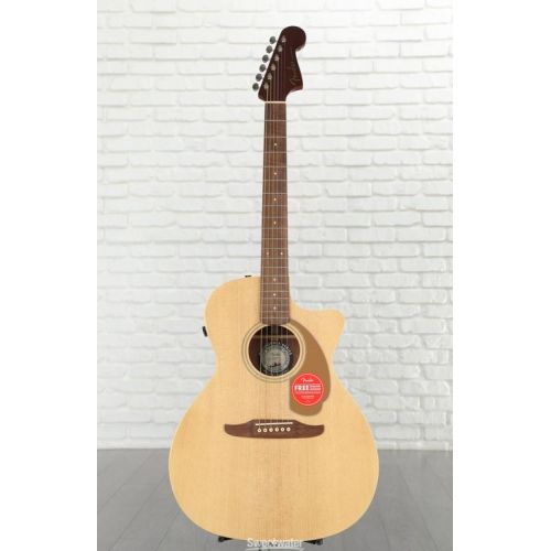  Fender Newporter Player Acoustic-electric Guitar - Natural Sapele