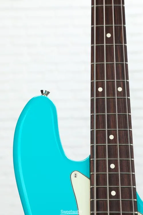  Fender American Professional II Jazz Bass - Miami Blue with Rosewood Fingerboard