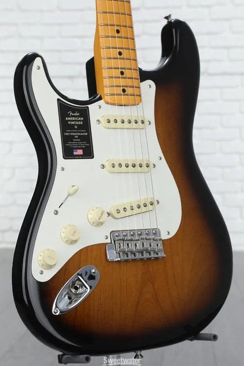  Fender American Vintage II 1957 Stratocaster Left-handed Electric Guitar - 2-color Sunburst