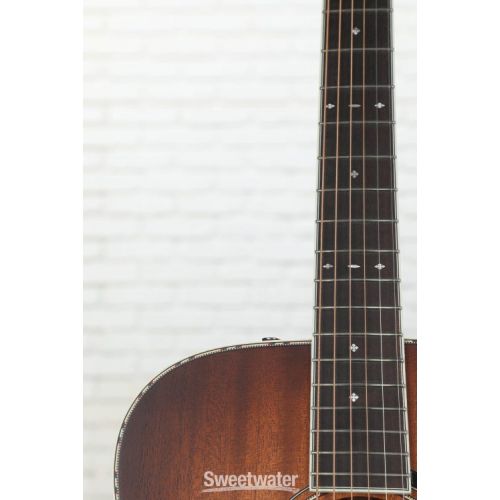  Fender PD-220E All Mahogany Dreadnought Acoustic-electric Guitar - Aged Cognac Burst
