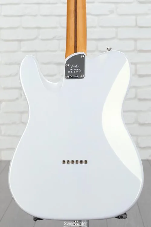  Fender American Ultra Telecaster - Arctic Pearl with Rosewood Fingerboard Demo