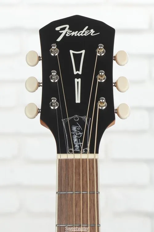  Fender Tim Armstrong Hellcat, Left-Handed Acoustic-Electric Guitar - Natural with Walnut Fingerboard