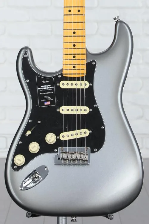 Fender American Professional II Stratocaster Left-handed - Mercury with Maple Fingerboard