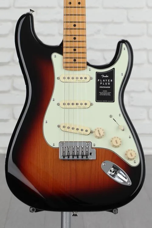 Fender Player Plus Stratocaster Electric Guitar - 3-tone Sunburst with Maple Fingerboard