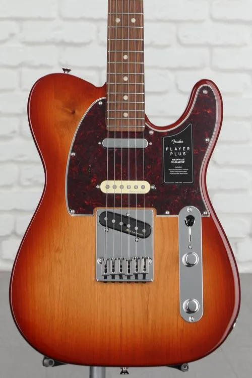Fender Player Plus Nashville Telecaster Solidbody Electric Guitar - Sienna Sunburst with Pau Ferro Fingerboard