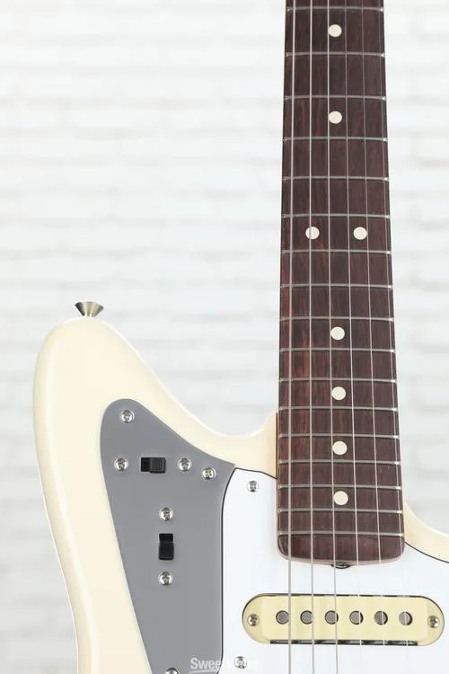  Fender Johnny Marr Jaguar - Olympic White with Rosewood Fingerboard Demo