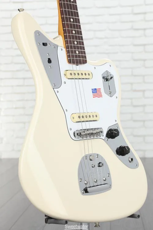  Fender Johnny Marr Jaguar - Olympic White with Rosewood Fingerboard Demo