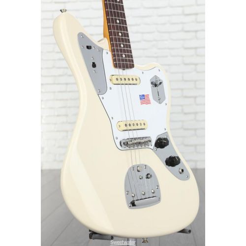  Fender Johnny Marr Jaguar - Olympic White with Rosewood Fingerboard Demo