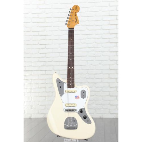  Fender Johnny Marr Jaguar - Olympic White with Rosewood Fingerboard Demo