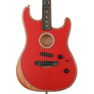 Fender American Acoustasonic Stratocaster Acoustic-electric Guitar - Dakota Red