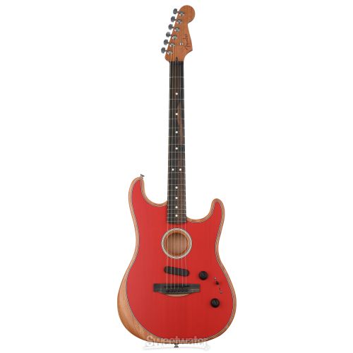  Fender American Acoustasonic Stratocaster Acoustic-electric Guitar - Dakota Red