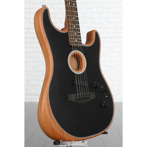  Fender American Acoustasonic Stratocaster Acoustic-electric Guitar - Black