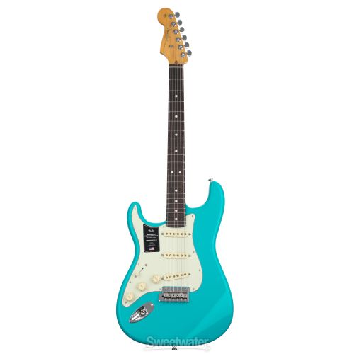  Fender American Professional II Stratocaster Left-handed - Miami Blue with Rosewood Fingerboard