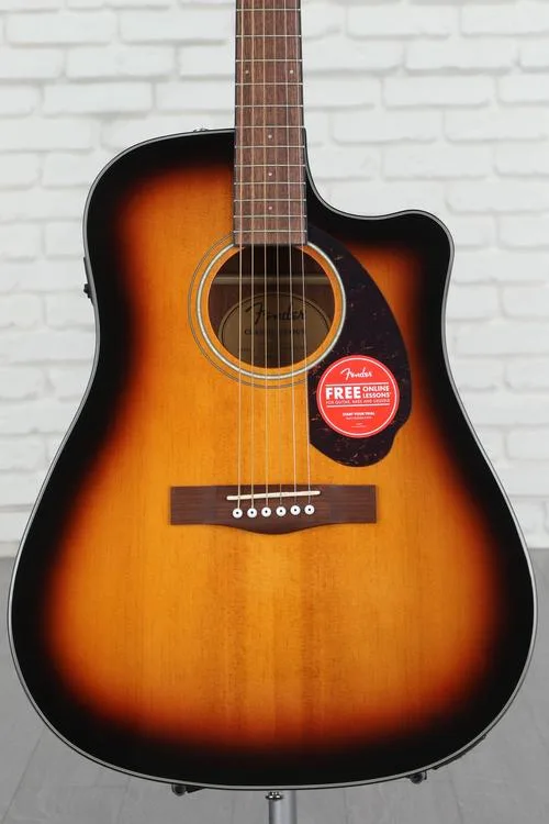  Fender CD-140SCE Dreadnought Acoustic-Electric Guitar - Sunburst