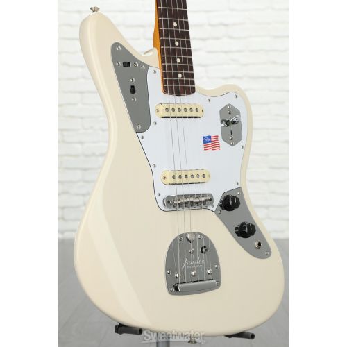  Fender Johnny Marr Jaguar - Olympic White with Rosewood Fingerboard